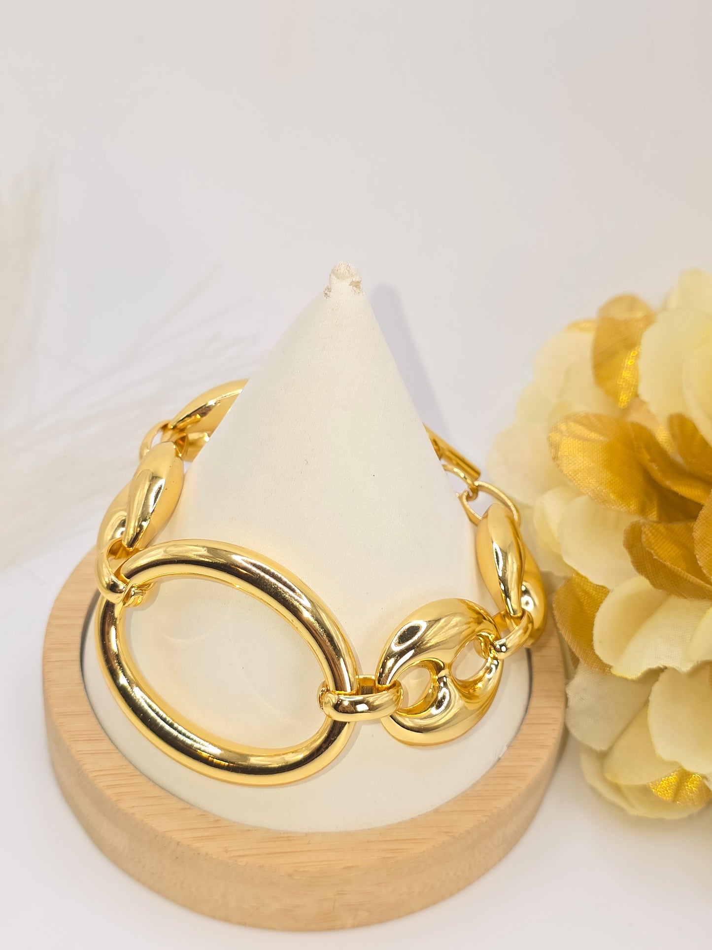 Pulsera exotica con tejido GG 7.5inch