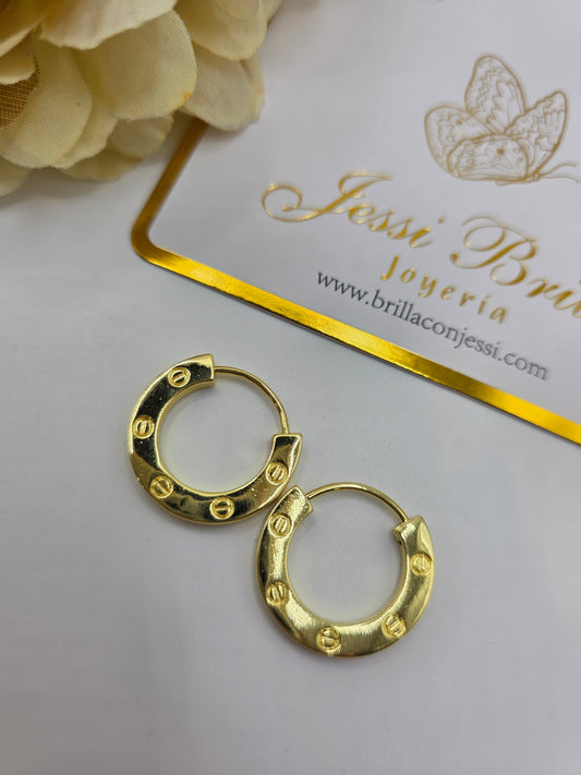 Aretes Cartier Medianos
