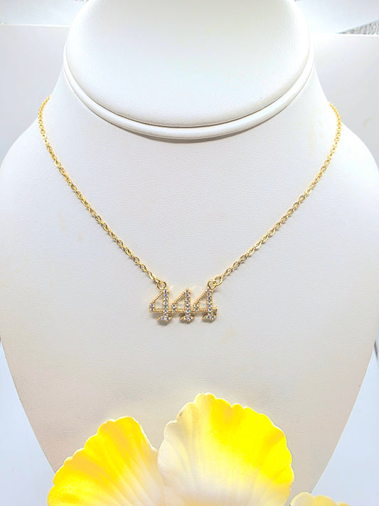 Cadena con el # 444 de 18inch Abundacia & Prosperidad