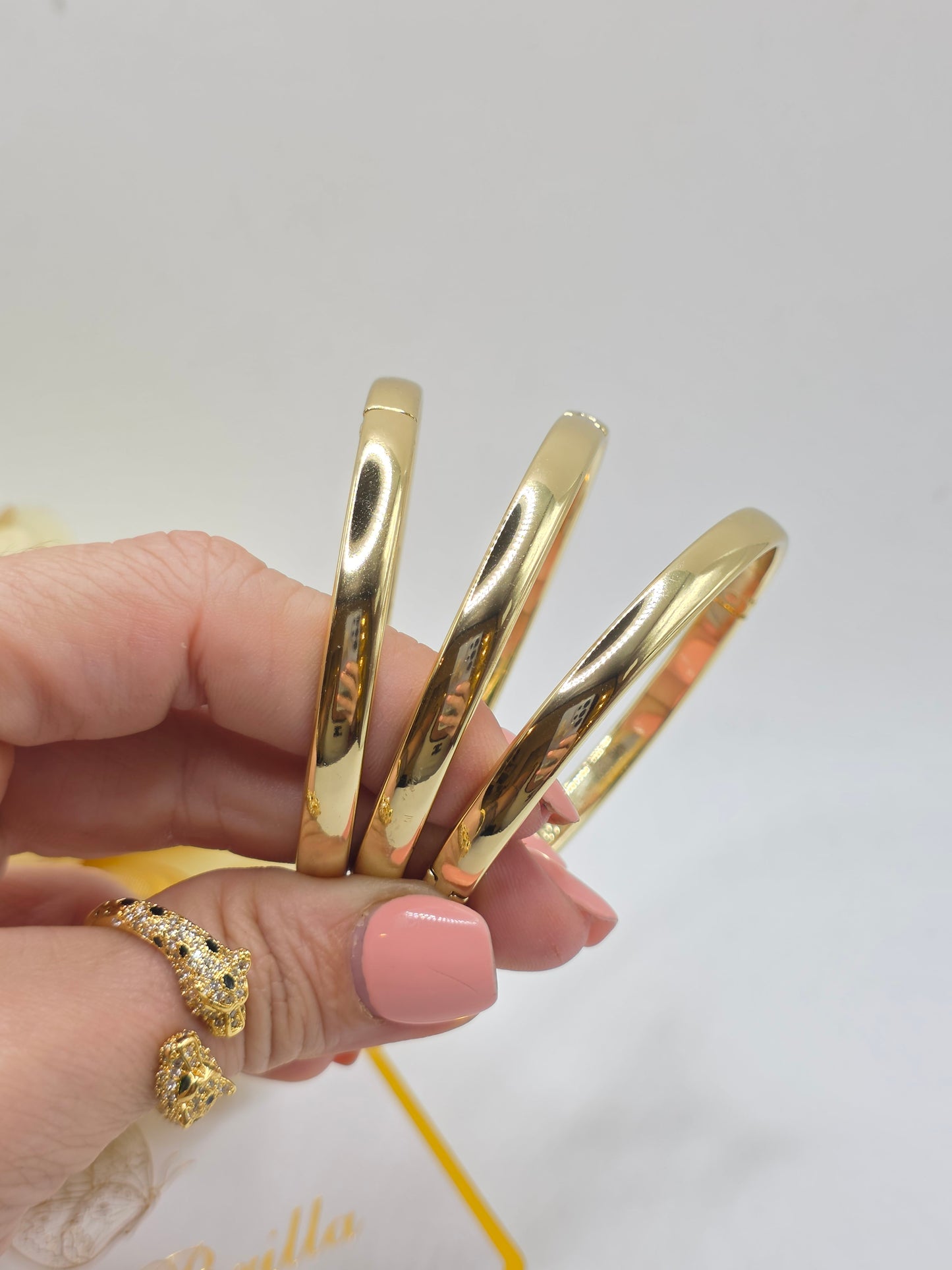 Brazalete lisos 3 unidades de  size 7inch