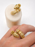 Anillo Serpiente Adimantado ajustable