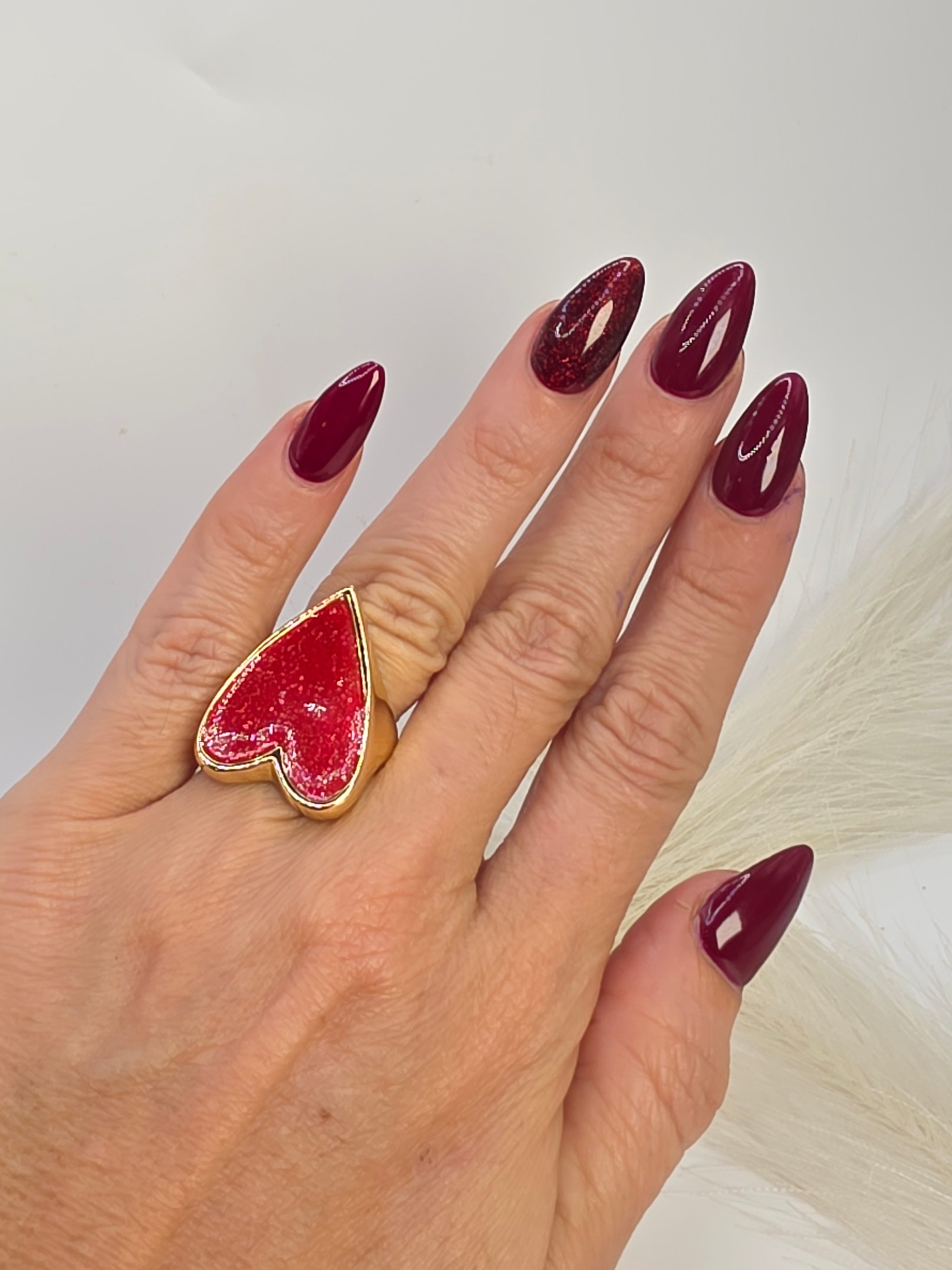 Anillo Corazón mi Amor /  size 7