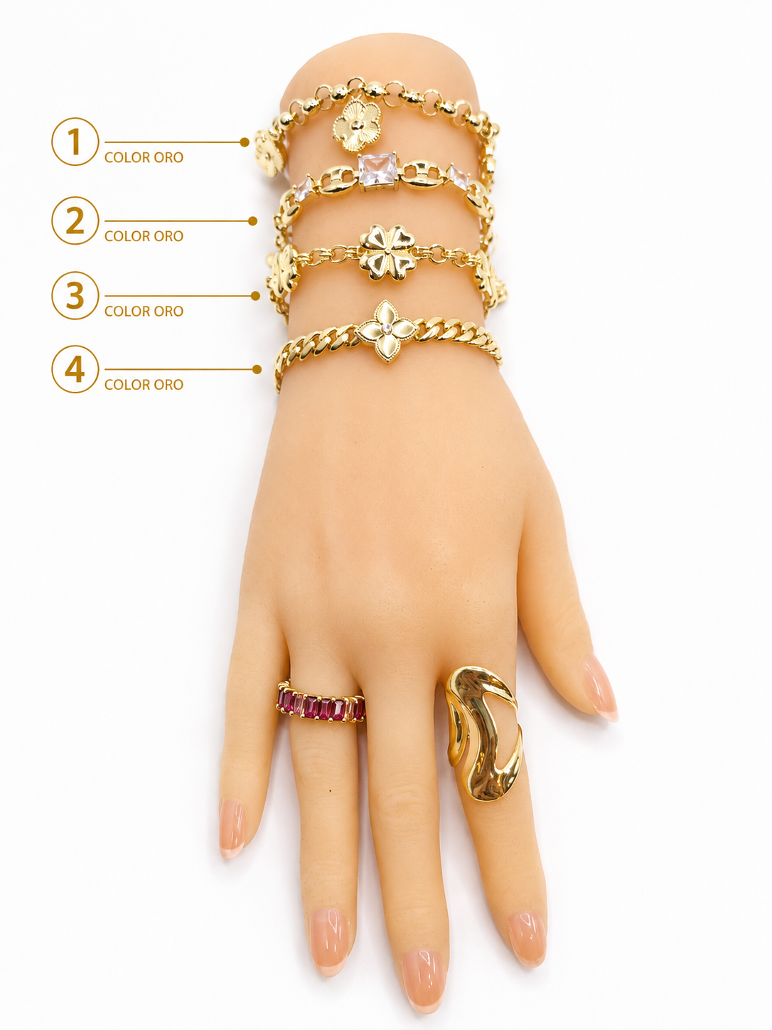 Pulsera para diferente gustos-  7inch con extencion
