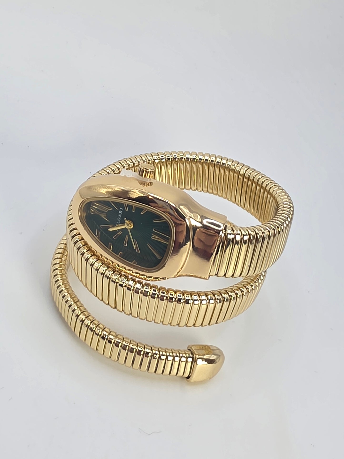 Brazalete con Reloj de Culebra en Acero