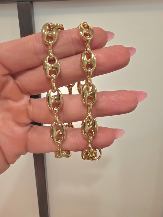 Guchi woven bracelet 7inch