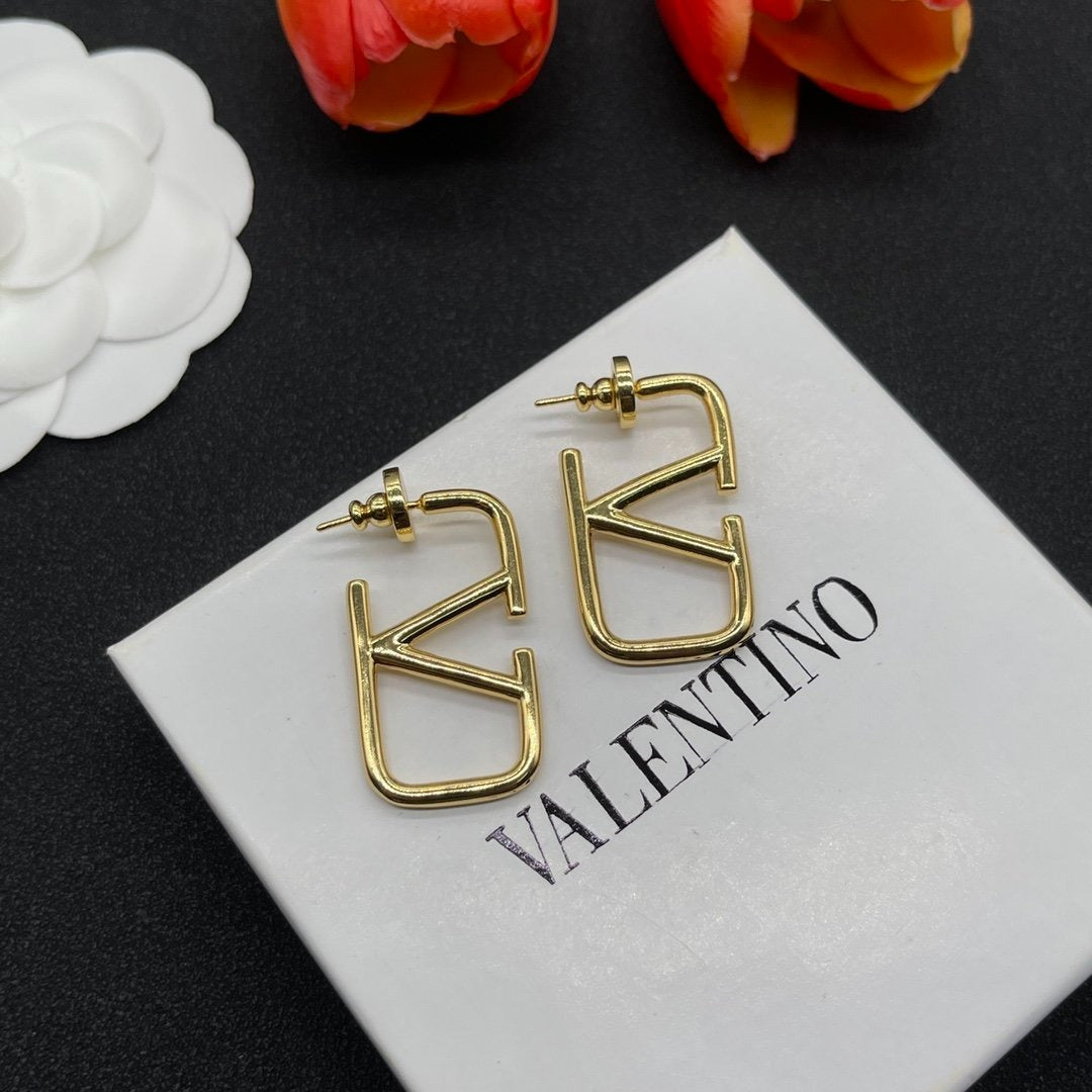Aretes largos Velentinos | Laminado 14k Alta Calidad