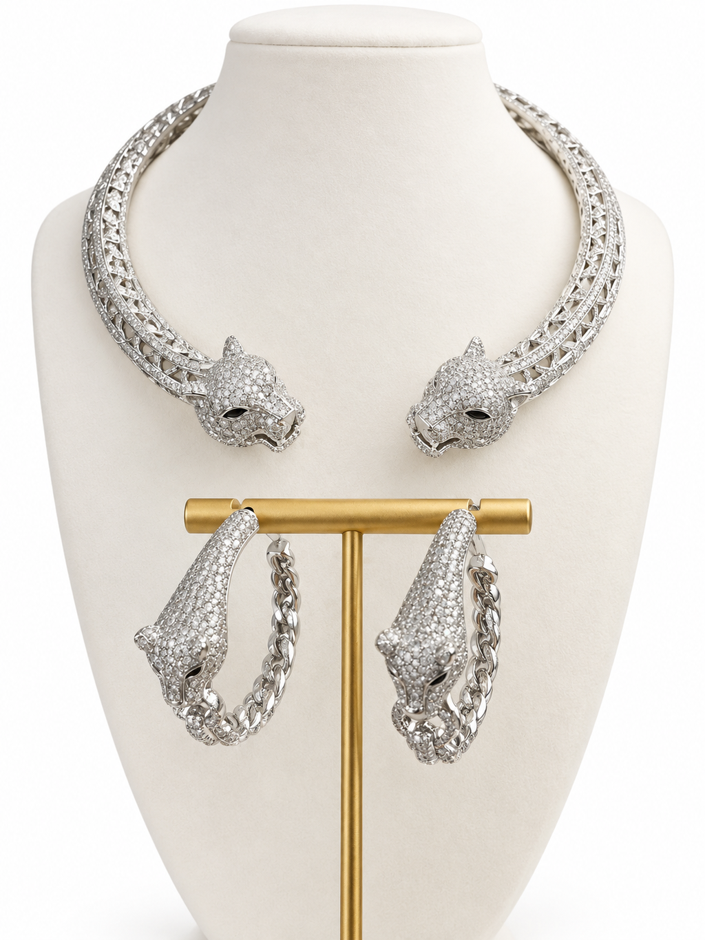 Gargantilla Silver Pantera Inspirado en diseñador