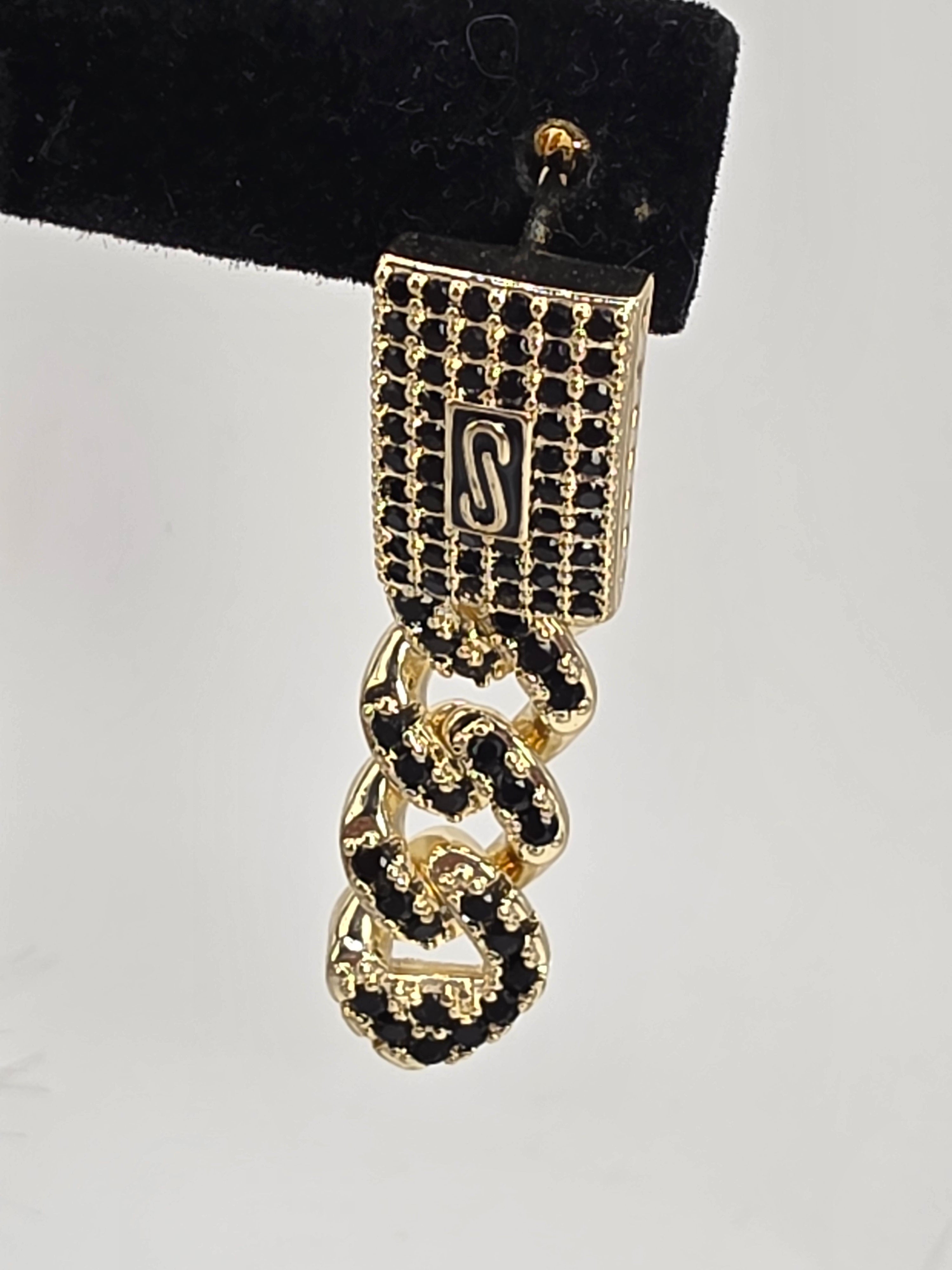 Aretes Mónaco Oscuro