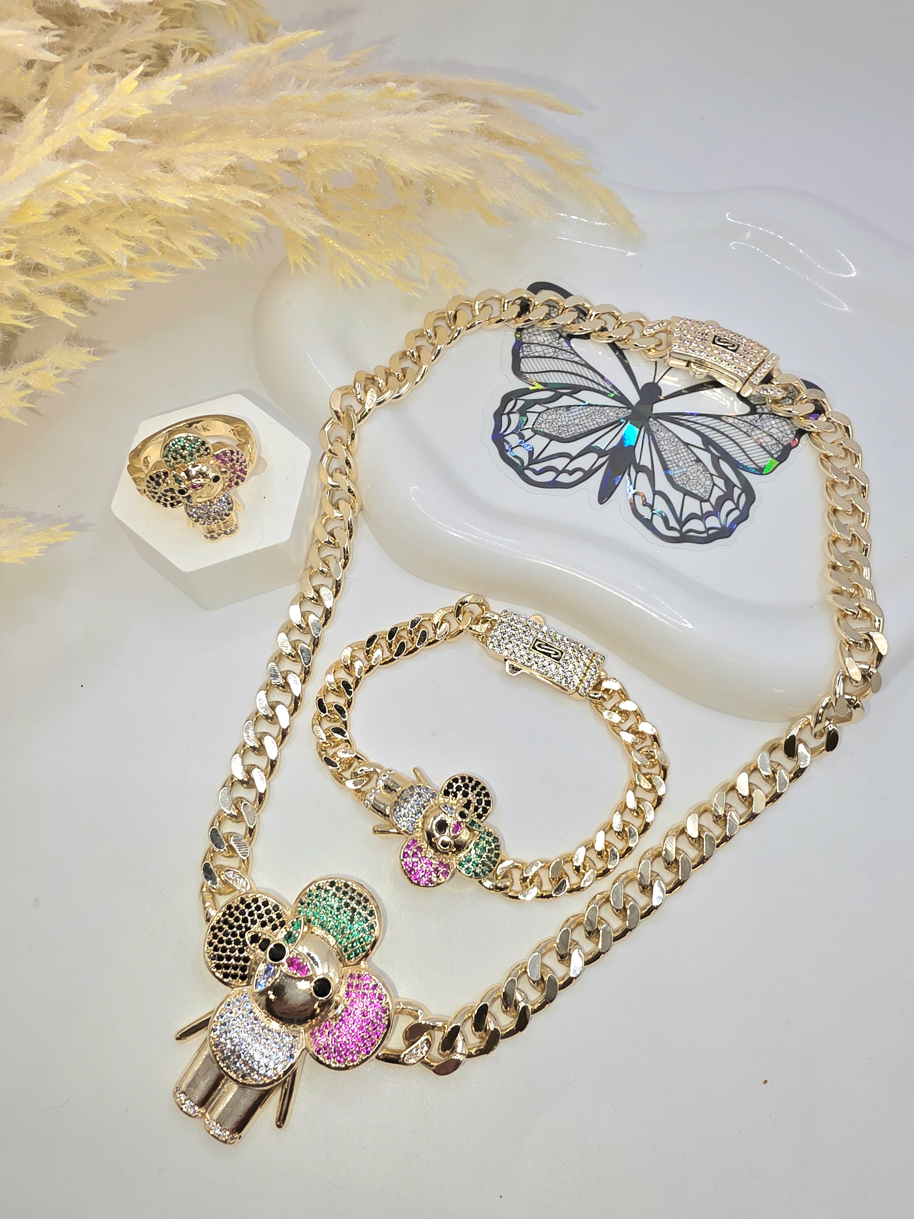 Set de Viana Cadena 18inch Brazalete 7inch