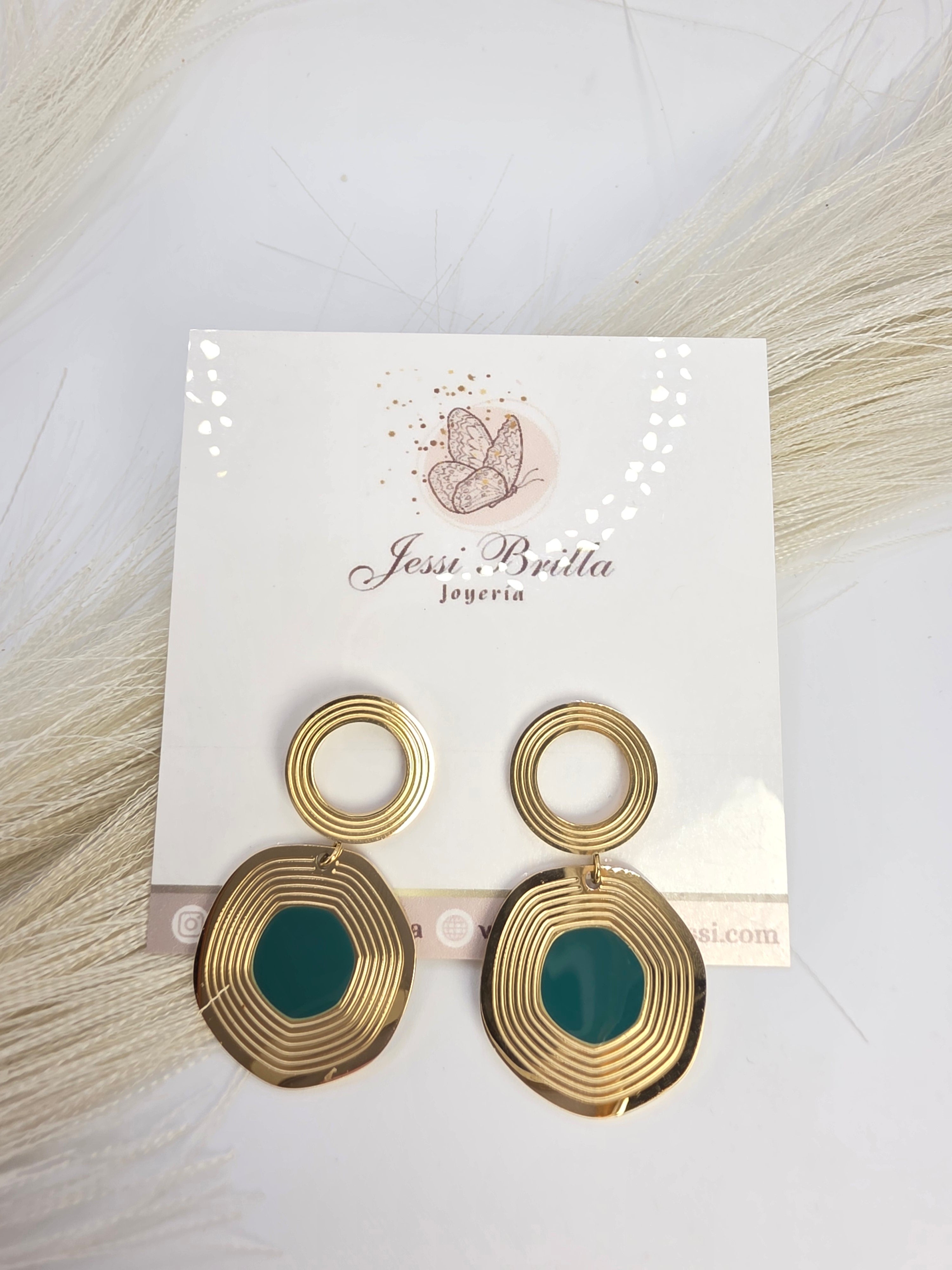 Aretes esmeralda