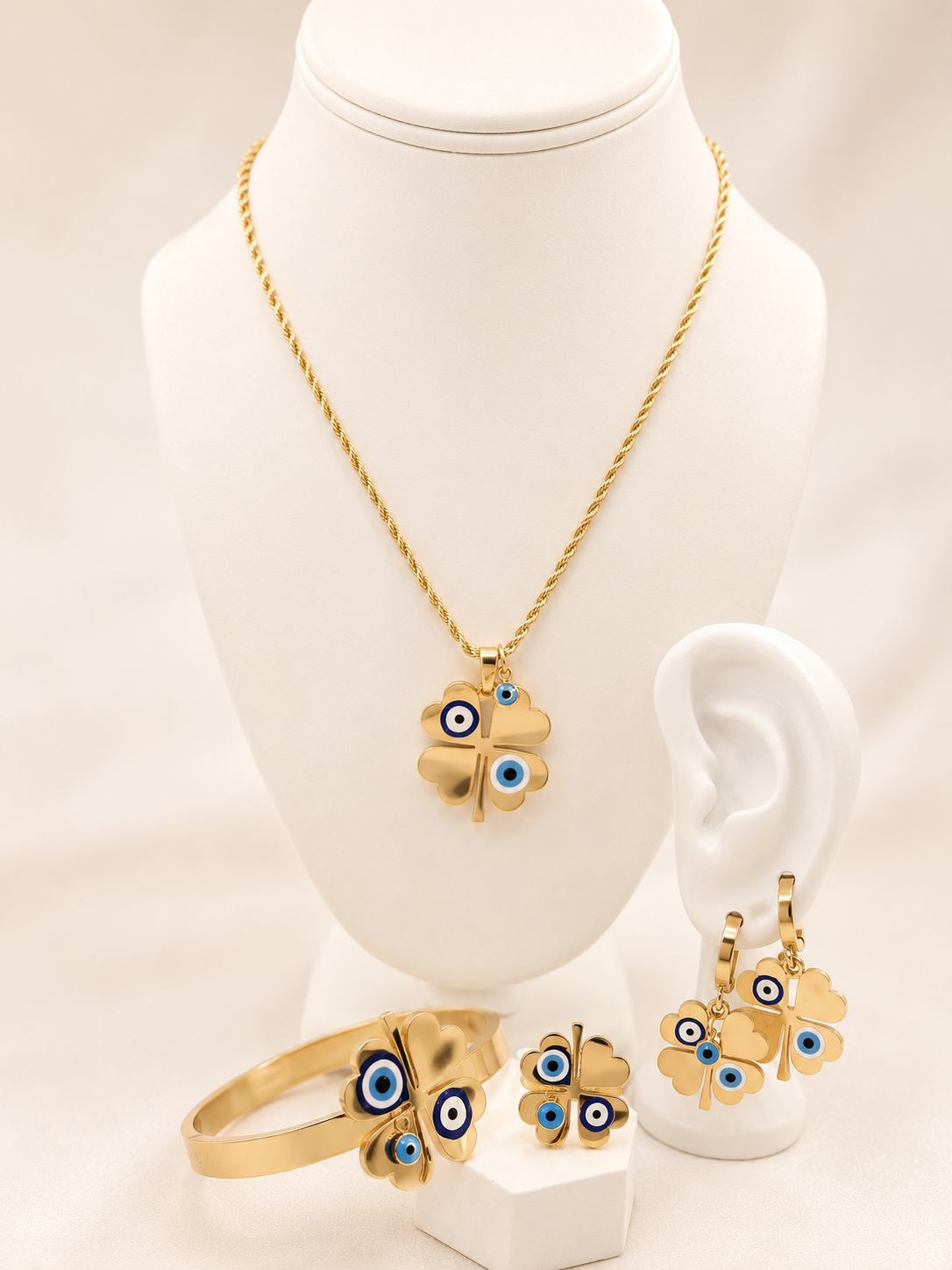 Set de Ojo Turco-  Acero