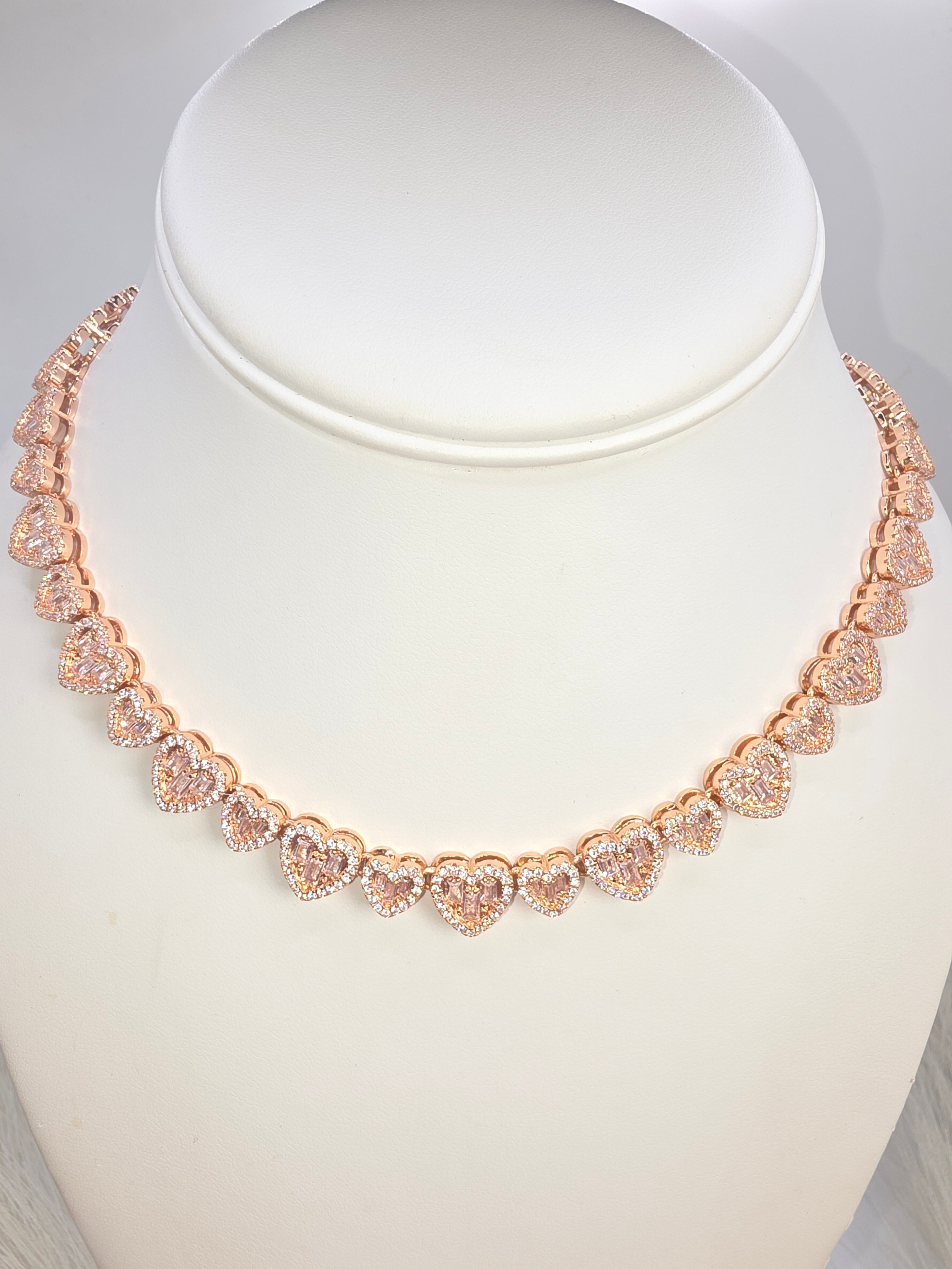 Glass Heart Choker 5AA