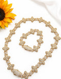 Luce impecable-Set Flores Vidrio Real