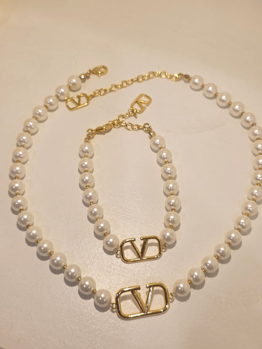 Set de Perla de Valentino 18inch