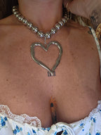 KG Silver Beaded Necklace with extension