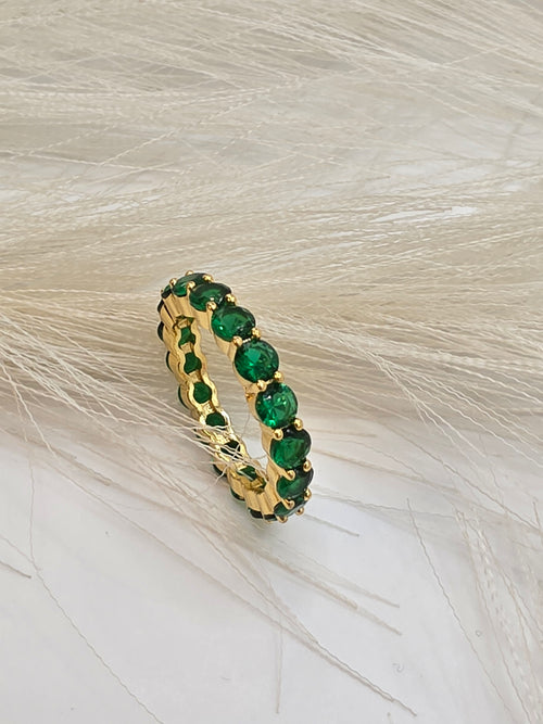 Emerald Glass Ring