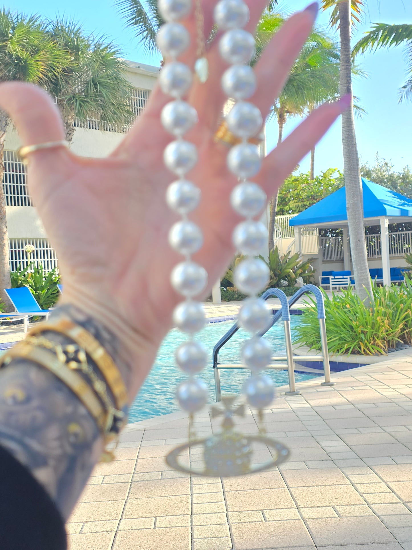 Pearl Bead Choker Size 18inch