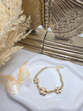 Pulsera de 3 Trebol- Size  7inch con extension