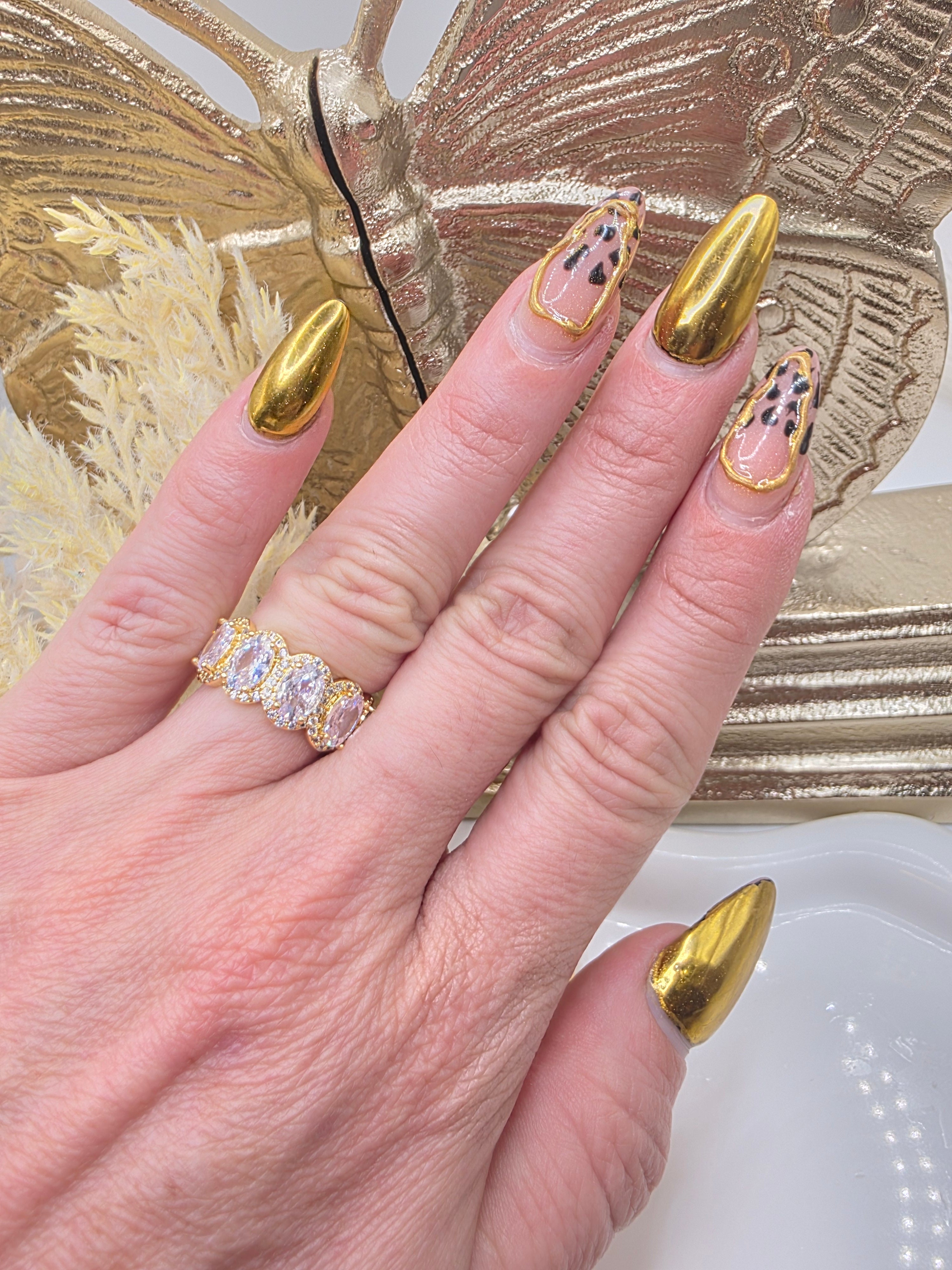 Anillo Princesa Blanco Vidrio Real