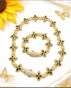 Luce impecable-Set Flores Vidrio Real