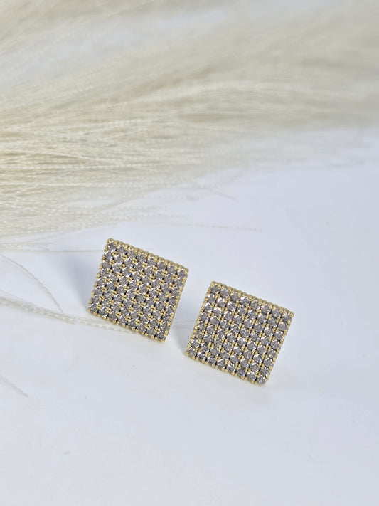 Hip Hop Earrings with Glass Frames