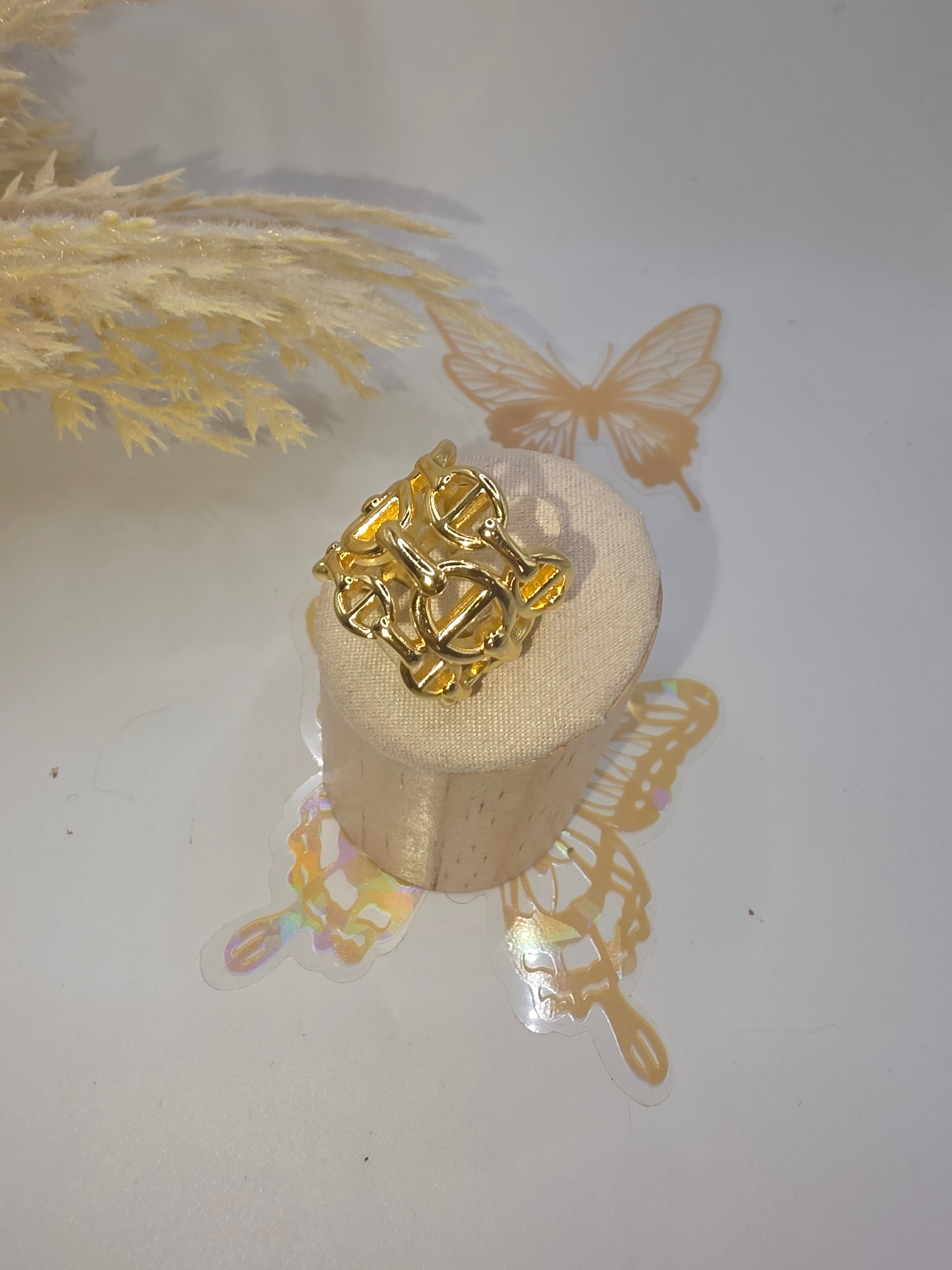 Anillo Tejido GG Ajustable a 7/8/9