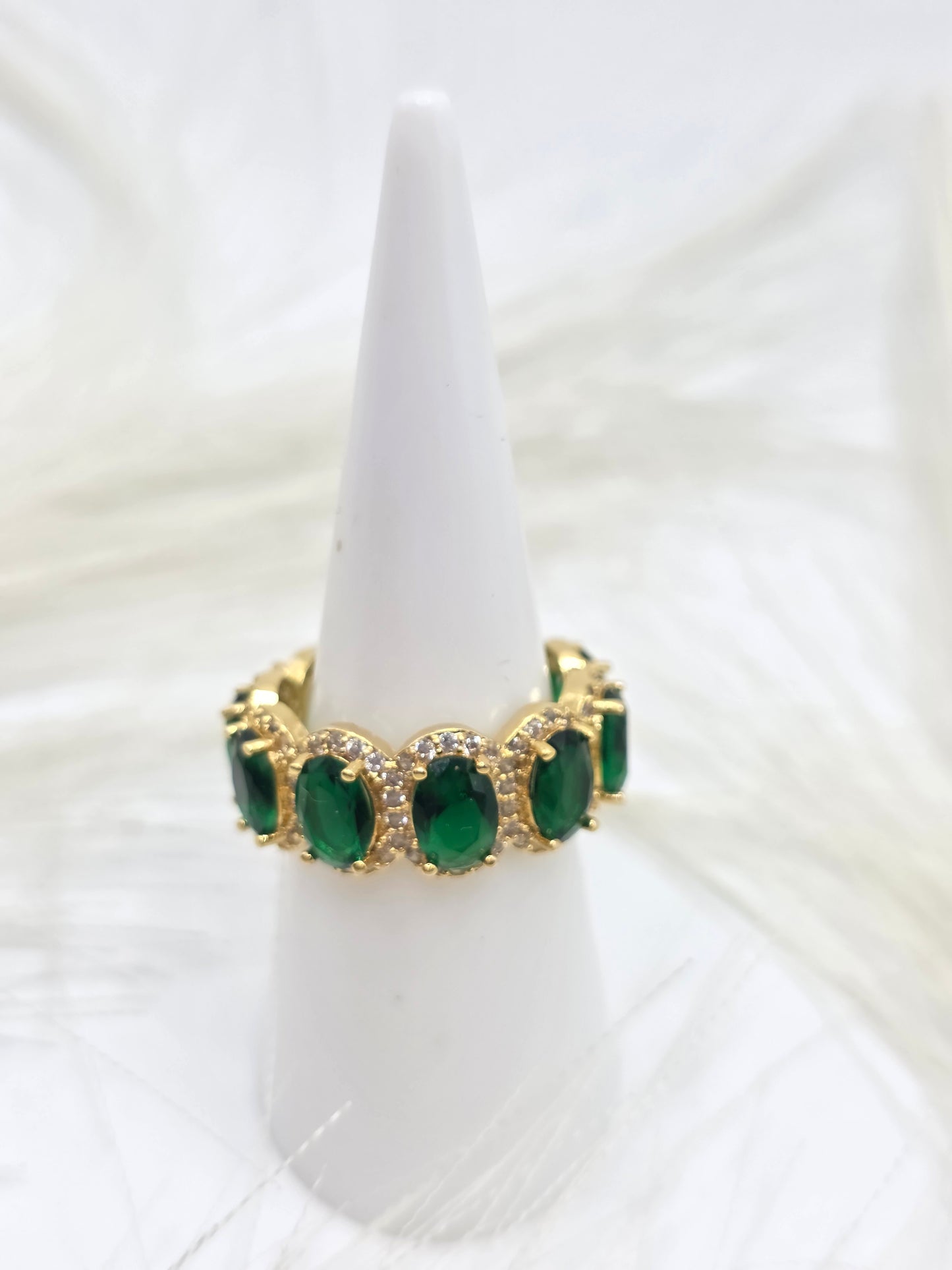 Anillo verde de Vidrio