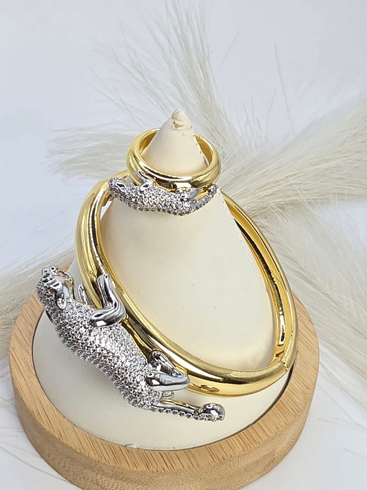 Panther Set: Ring Size 7 / Bracelet Size 7.5